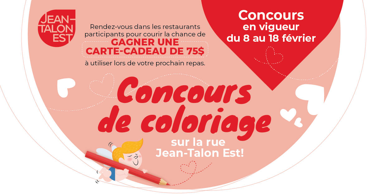 Concours de coloriage sur la rue Jean-Talon Est
